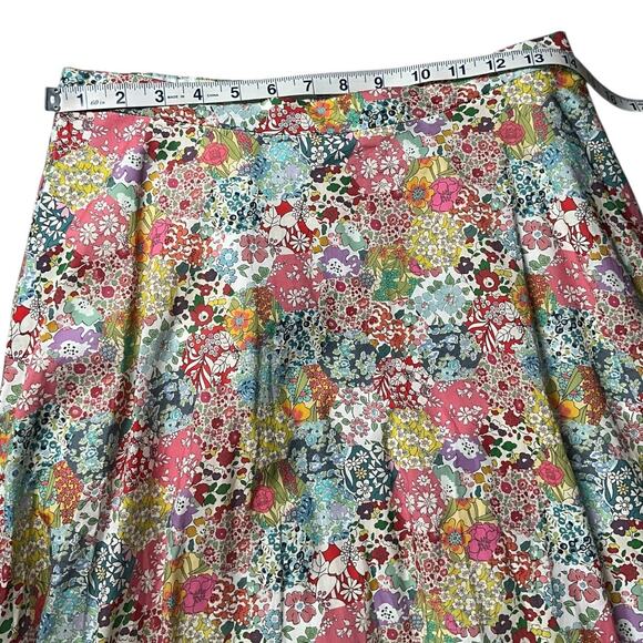 J.Crew x Liberty Fabric Floral Maxi Skirt Size 6 100% Cotton Lined Vintage Flora - Picture 10 of 14